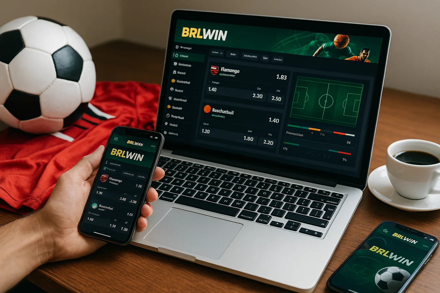 Aposte em apostas esportivas no cassino online BRLWIN
